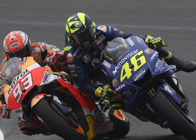 Alta tensión de Valentino Rossi contra Marc  Márquez