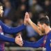 La broma de Luis Suárez a Gerard Piqué durante una concentración del Barcelona