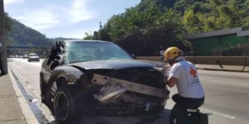 Una persona resultó lesionada en accidente de tránsito en carretera Los Chorros