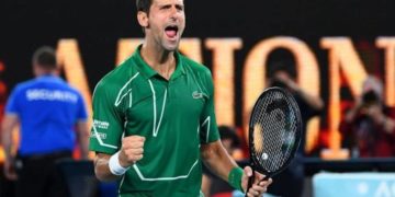 Dominic Thiem en la final del Abierto de Australia