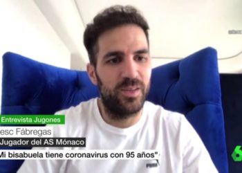 Cesc Fábregas revela que su bisabuela sufre coronavirus con 95 años