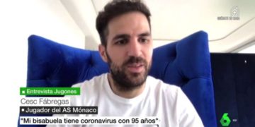 Cesc Fábregas revela que su bisabuela sufre coronavirus con 95 años