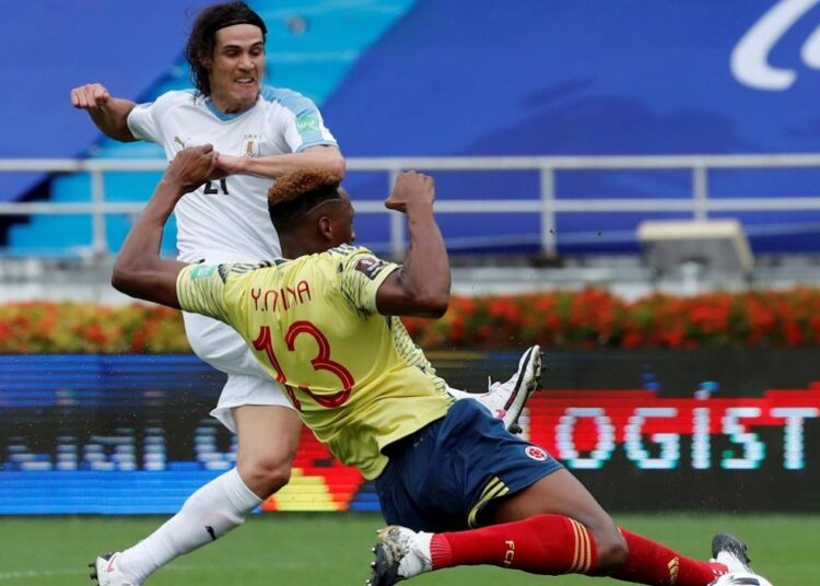 Uruguay se impuso 0-3 ante Colombia en Barranquilla y escaló en la tabla de posiciones