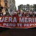 Peruanos marchan en rechazo al nuevo presidente, Manuel Merino