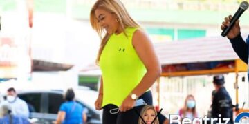 Beatríz Olmedo compartió con la gente de Ciudad Delgado clases de aerobic