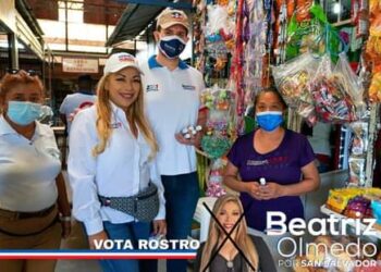 Beatríz Olmedo visitó el Mercado las Margaritas
