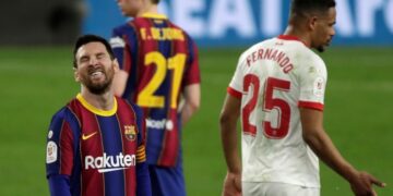 El Sevilla golpea primero y le amarga la noche a Messi