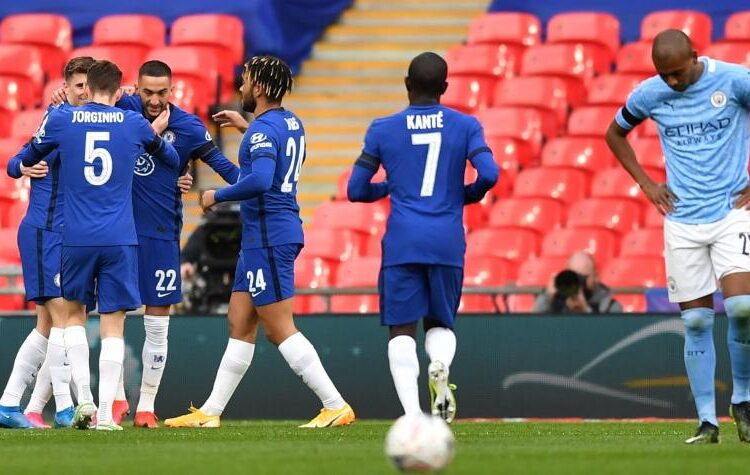 Manchester City deja escapar el póker de títulos tras perder ante el Chelsea en F.A. Cup