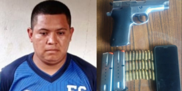 Arrestan a sujeto que portaba ilegalmente un arma de fuego en Usulután