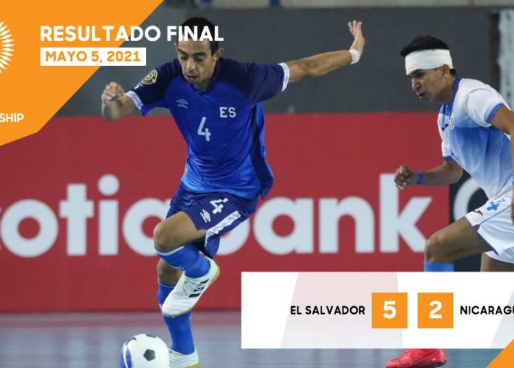 Selección de fútbol sala de El Salvador derrota 5-2 a Nicaragua y clasifica a cuartos de final del Premundial