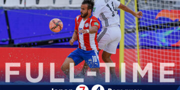 Paraguay cae ante Japón en su estreno en el Mundial de fútbol playa