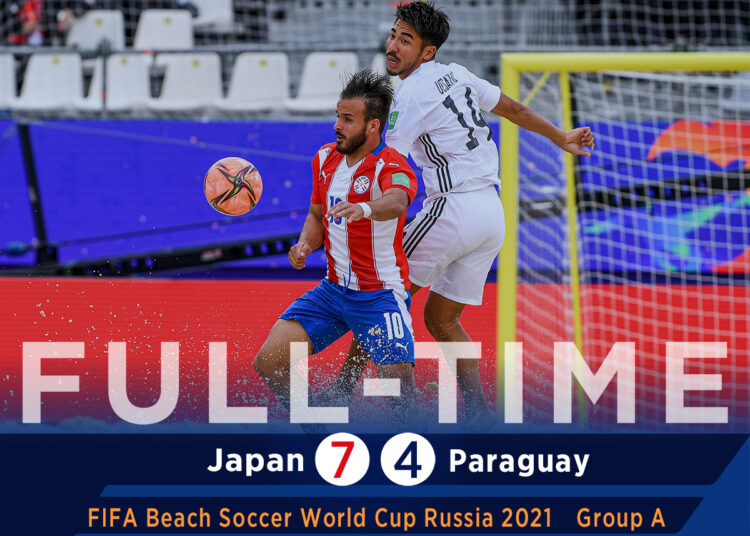 Paraguay cae ante Japón en su estreno en el Mundial de fútbol playa