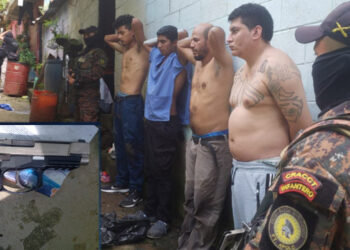 Cuatro pandilleros detenidos tras intercambio de disparos en Santa Tecla