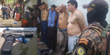 Cuatro pandilleros detenidos tras intercambio de disparos en Santa Tecla