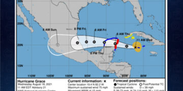 “Grace” evolucionó de tormenta tropical a huracán