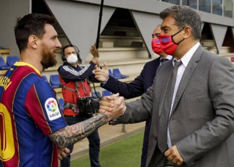 «Tuve la esperanza de que Messi jugara gratis»: presidente del Barça