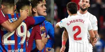 Sevilla y Barcelona luchan por tres puntos de oro