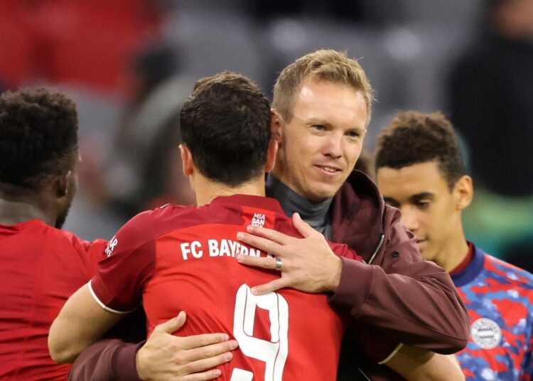 Nagelsmann, optimista sobre la renovación de Lewandowski con el Bayern