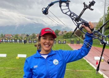 Arquera salvadoreña Paola Corado se llevó el oro en Eslovenia
