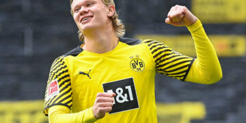 Erling Haaland cerca de su despedida del Borussia Dortmund