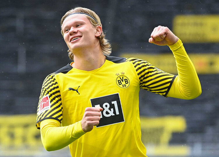 Erling Haaland cerca de su despedida del Borussia Dortmund
