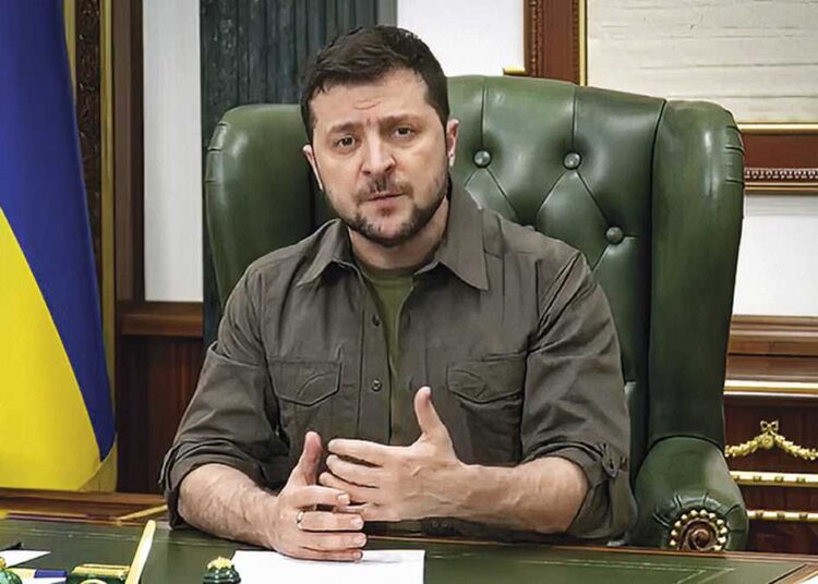 Zelenski afirma que Rusia controla cerca del 20 % del territorio de Ucrania
