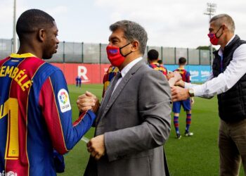Laporta confirma la continuidad de Dembélé