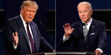 Trump se impondría a Biden en las elecciones de 2024, según una encuesta