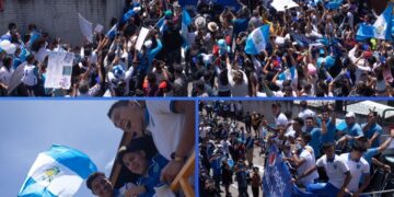 Recibimiento de la sub-20 de Guatemala tras conseguir su pase al Mundial