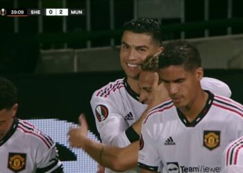 Cristiano Ronaldo marcó su primer gol en la UEFA Europa League