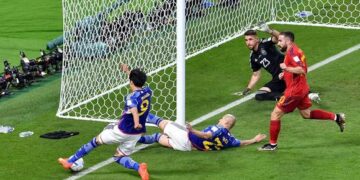 Así fue el polémico gol de Japón que el VAR no vio y eliminó a Alemania