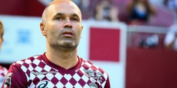 Iniesta disputó su último partido con el Vissel Kobe