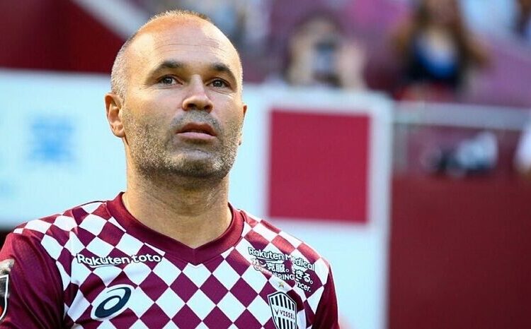 Iniesta disputó su último partido con el Vissel Kobe