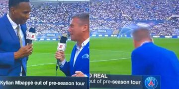 Reportero de ESPN se desploma en plena transmisión en vivo previo al Real Madrid-Milán
