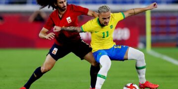 España se mide a Brasil en partido amistoso