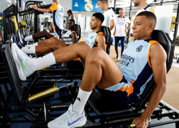 Mbappé entrena por primera vez con el Real Madrid