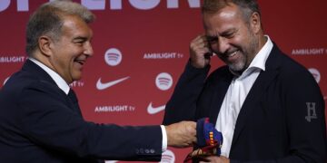 Joan Laporta: «Flick está haciendo un trabajo extraordinario y no busca excusas»
